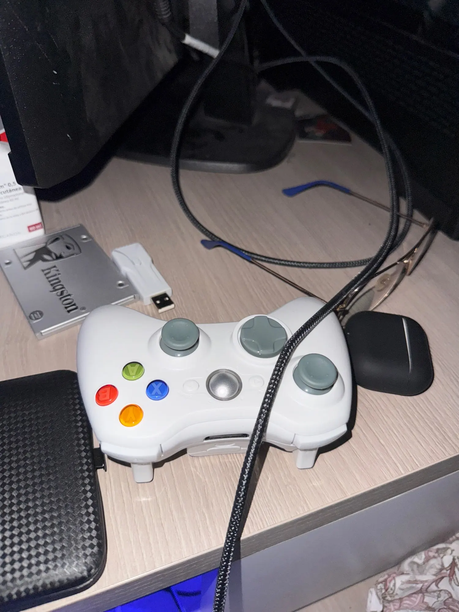 Controlador inalámbrico Xbox 360 para Xbox 360/Slim/Elite/Winodow/PC, mando de videojuegos, Joystick de 6 ejes, doble vibración, 2,4G photo review