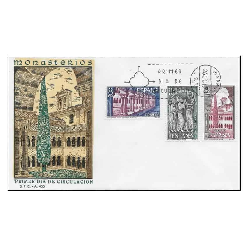 C1462/Spagna 1973. Fdc Santo Domen De Silos (Ns) - Fdc2159-2161
