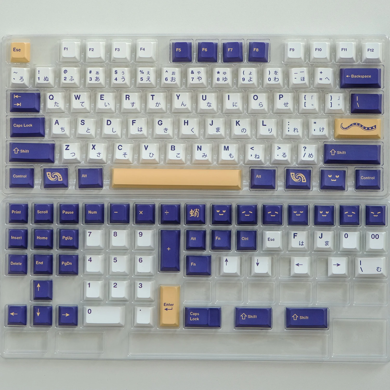 Dye, Teclado Mecânico, Inglês, Japonês, 1.75U, 2U Shift, 129 Chaves