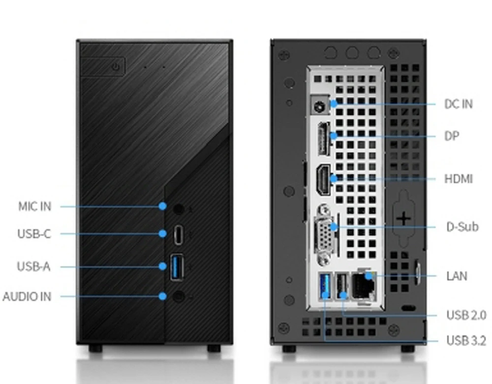 ミニPC DeskMini X300 (Ryzen5 5600G 16GB) Asrock Deskmini X300 5600g 120W M.2 Daewon Cts (16Gb, M.2 512Gb