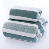 Quick-Drying Striped Towel Set For Soft And Absorbent Bathroom Experience Bath Towel Or Hand Towel 5