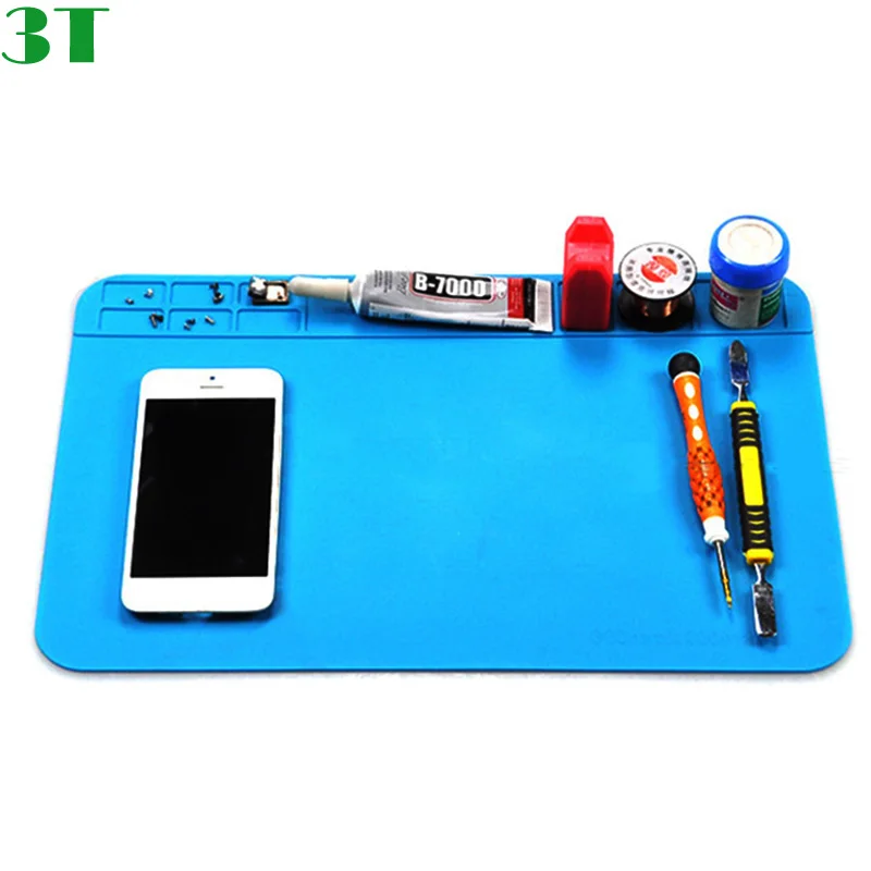 Heat Insulation Repair Pad Soldering Work Station Mat Silicon Welding Soldering Maintenance Platform for Phone Repair