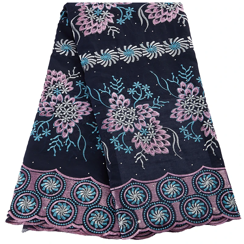 

Kalume Cotton Lace Fabric 5 Yards 2022 High Quality Nigerian African Lace Fabric French Swiss Voile Lace For Women Dress F3025