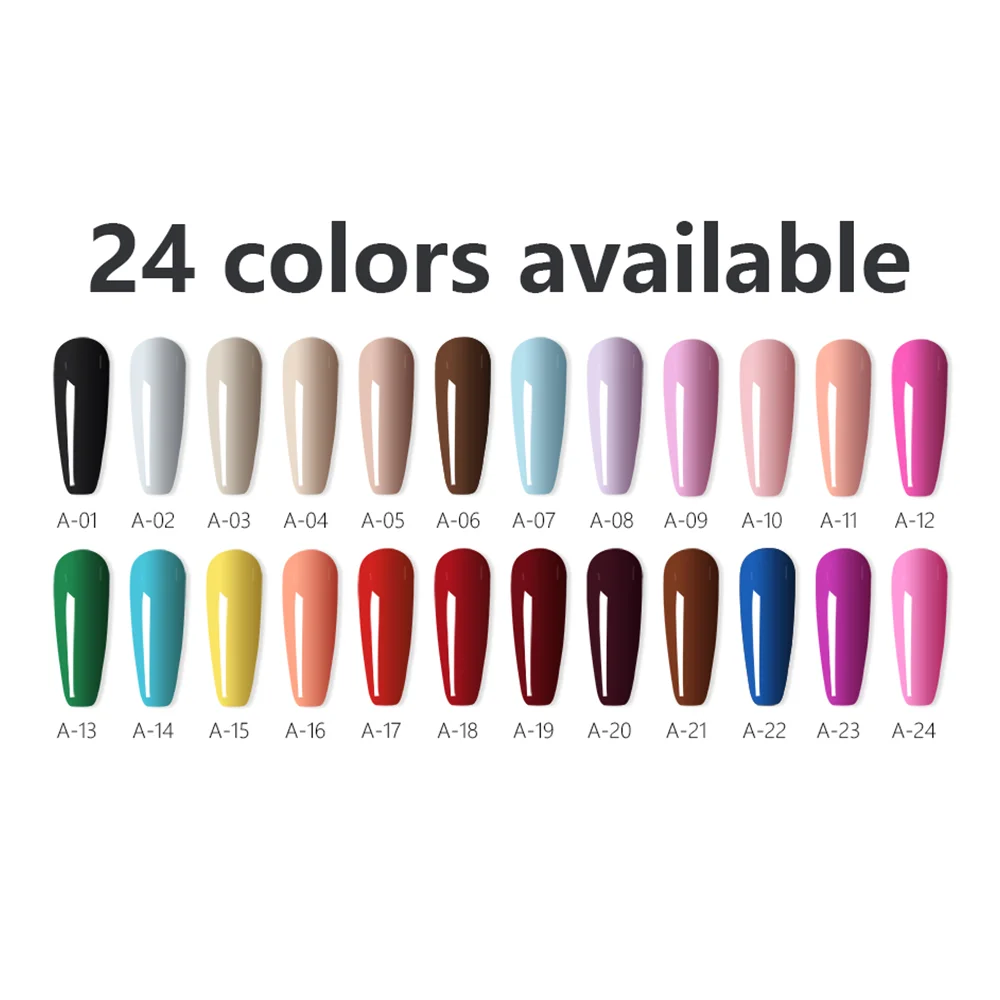 FZANEST One Step Gel Polish 3 in 1 Gel Nail Color Base Coat Top Coat Color Gel Polish in One Gel Nail Polish 6