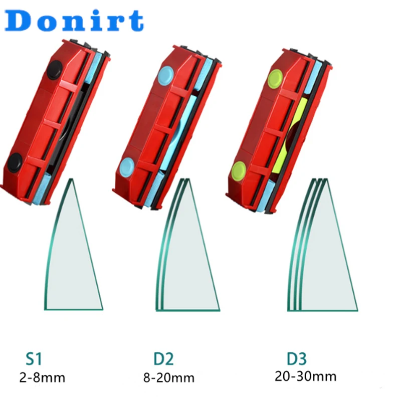 2024 Magnetic Window Cleaner Double-Sided Window Cleaning Glass Wiper Cleaning Tool For High-Rise Home Car Double Glazed Windows home window wiper glass cleaning brush double side magnetic brush wiper useful surface brush washing window glass cleaner tool