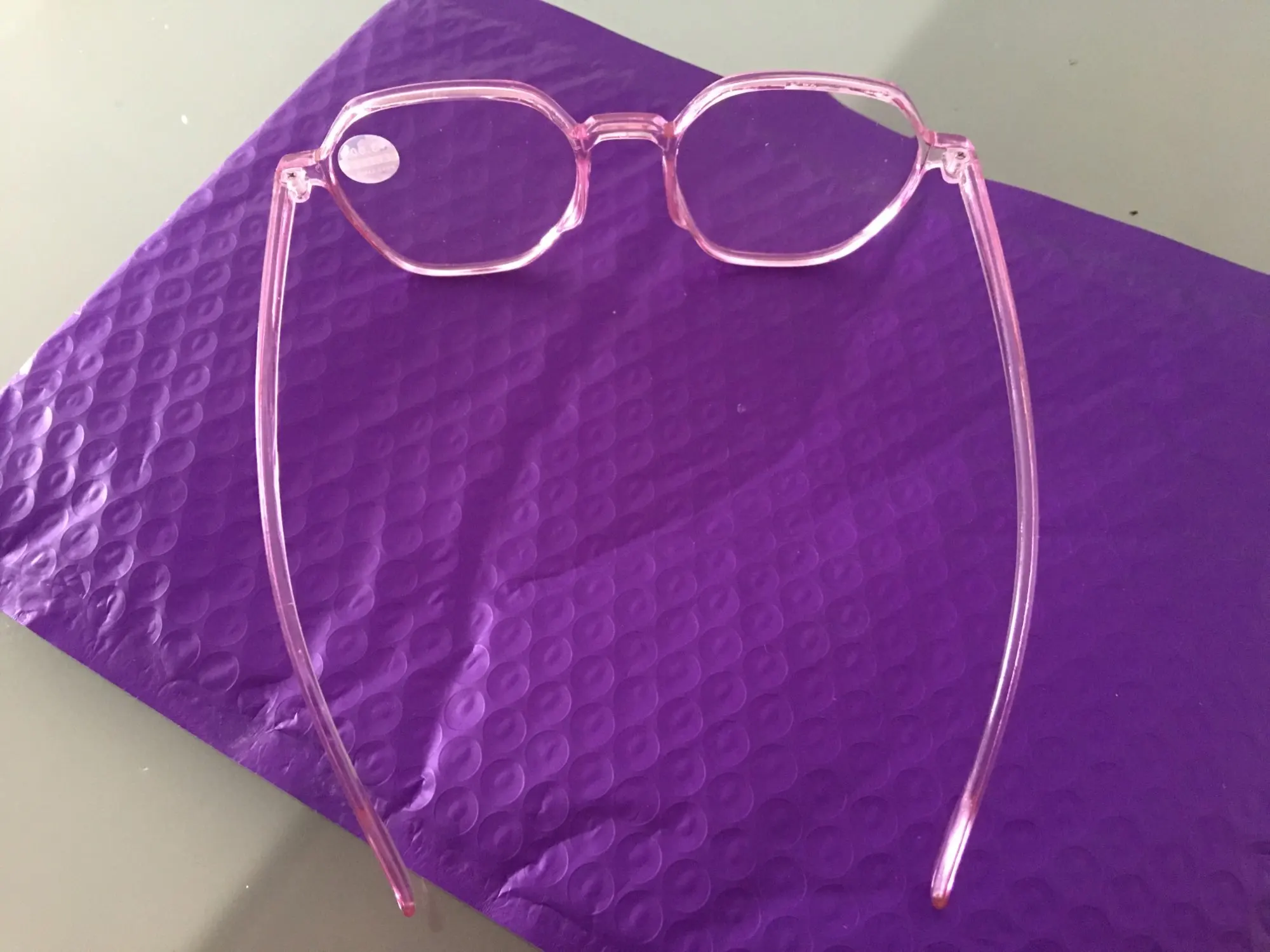Transparenta läsglasögon kvinnliga högupplösta anti-blå ljus glasögon