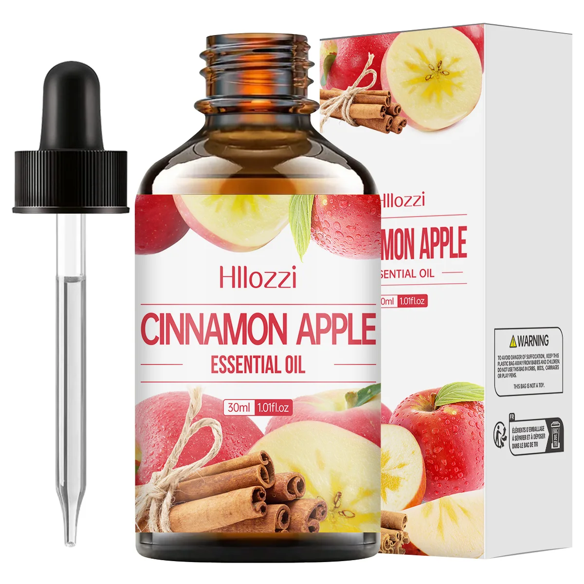 1PCS essential oil with dropper cinnamon apple body massage skin care essential oil aromatherapy