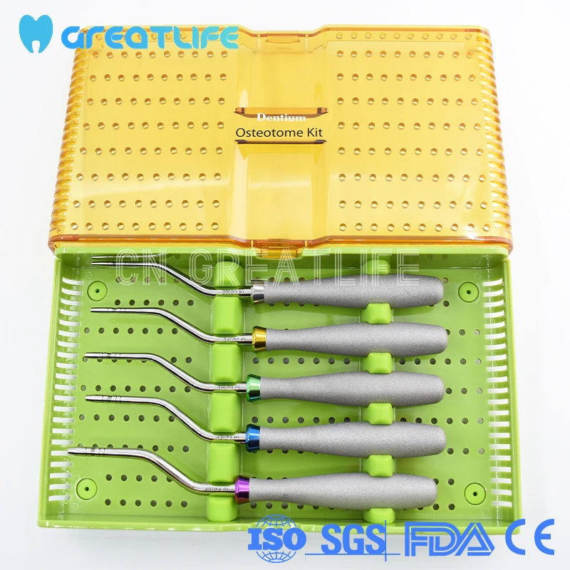 

Стоматологический Хирургический Инструмент для имплантации, комплект для удаления вогнутых зубов Xofbk, набор для остеотома, стоматологический Набор для остеотома