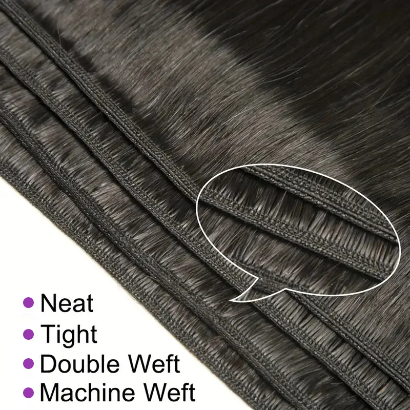 Straight Hair Bundles Brazilian 26 28 30 Inch 100% Unprocessed Virgin Hair Straight Weave Bundles Human 3 Deals