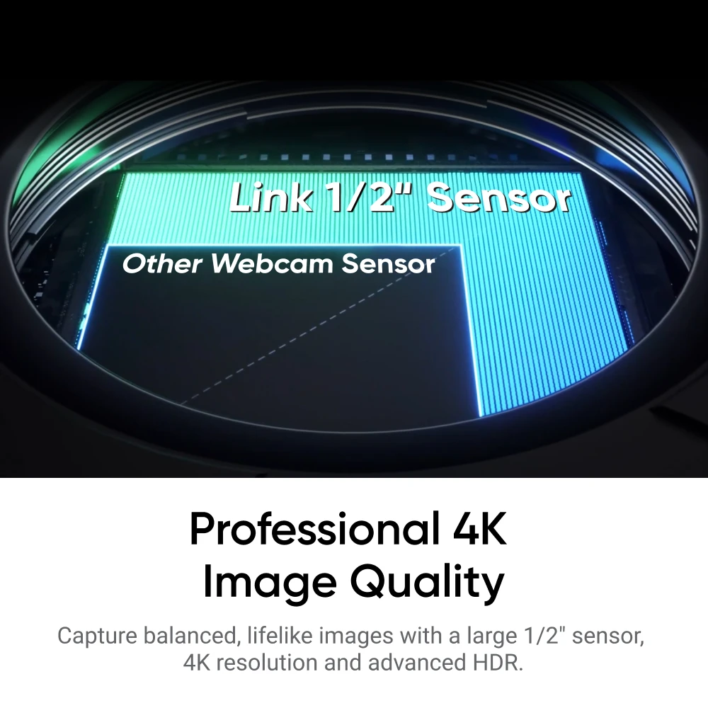 Insta360 Link 2 & 2C-PTZ 4K Webcam for PC/Mac 1/2" Sensor AI Tracking HDR AI Noise-Canceling Mic Gesture Control PC Webcam PC Web Camera Computer Camera