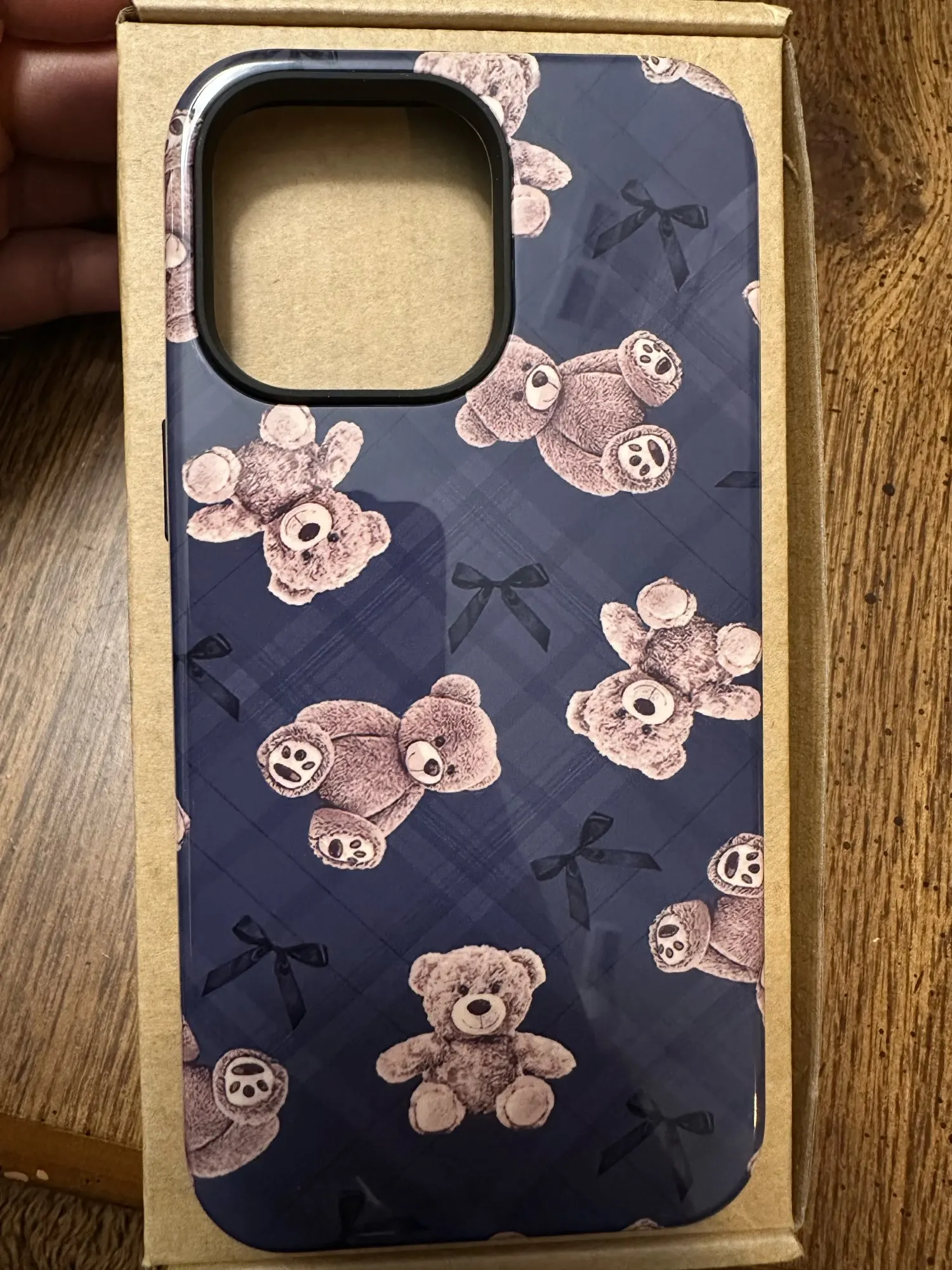 Coquette Bear iPhone Case, customer photo