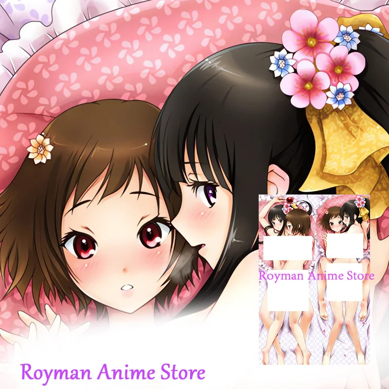 

Двусторонняя наволочка Dakimakura Chitanda Eru & Mayaka idua школьница Hyouka аниме с принтом в натуральную величину