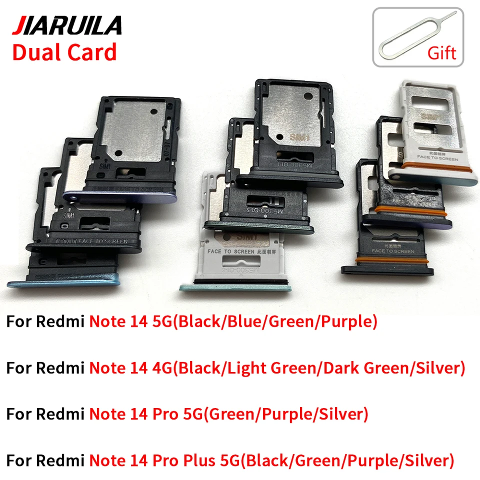 Sim Card Tray For Xiaomi Redmi Note 14 4G 5G / Redmi Note 14 Pro