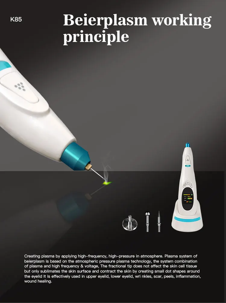 No Surgical Instruments Beauty Monster 24 Power Dermis Fibroblast K85 Plasma Pen