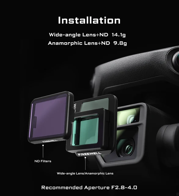 Osmo Pocket MoA Tele 2x Freewell 2-in-1 Lens Kit For Pocket