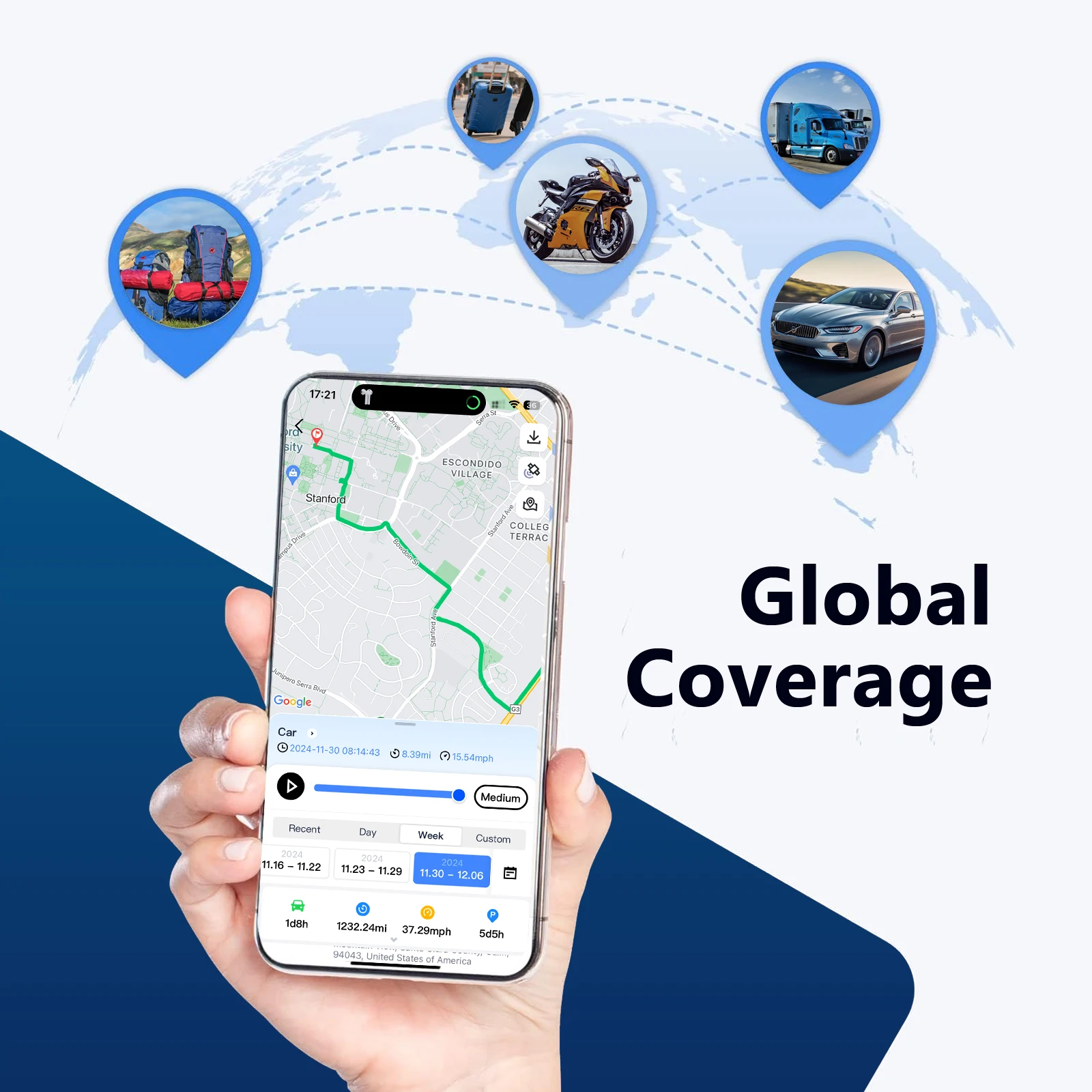 4G LTE GPS Tracker for Car, US Seller Magnetic Hidden Vehicle Locator, Real-Time Global Tracking App, Long Battery Life, Geo-Fence Alerts, Subscription Required 7