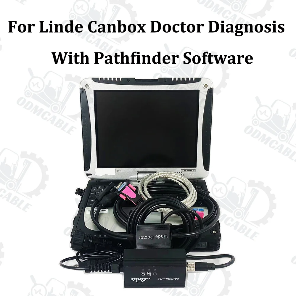 

CF19 laptop with for Linde Canbox Diagnostic Tools with Linde Doctor Cable for Linde Forklift Scanner