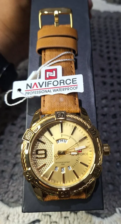 Relógio Masculino Luxo NAVIFORCE 9117S Quartzo à Prova D'água photo review