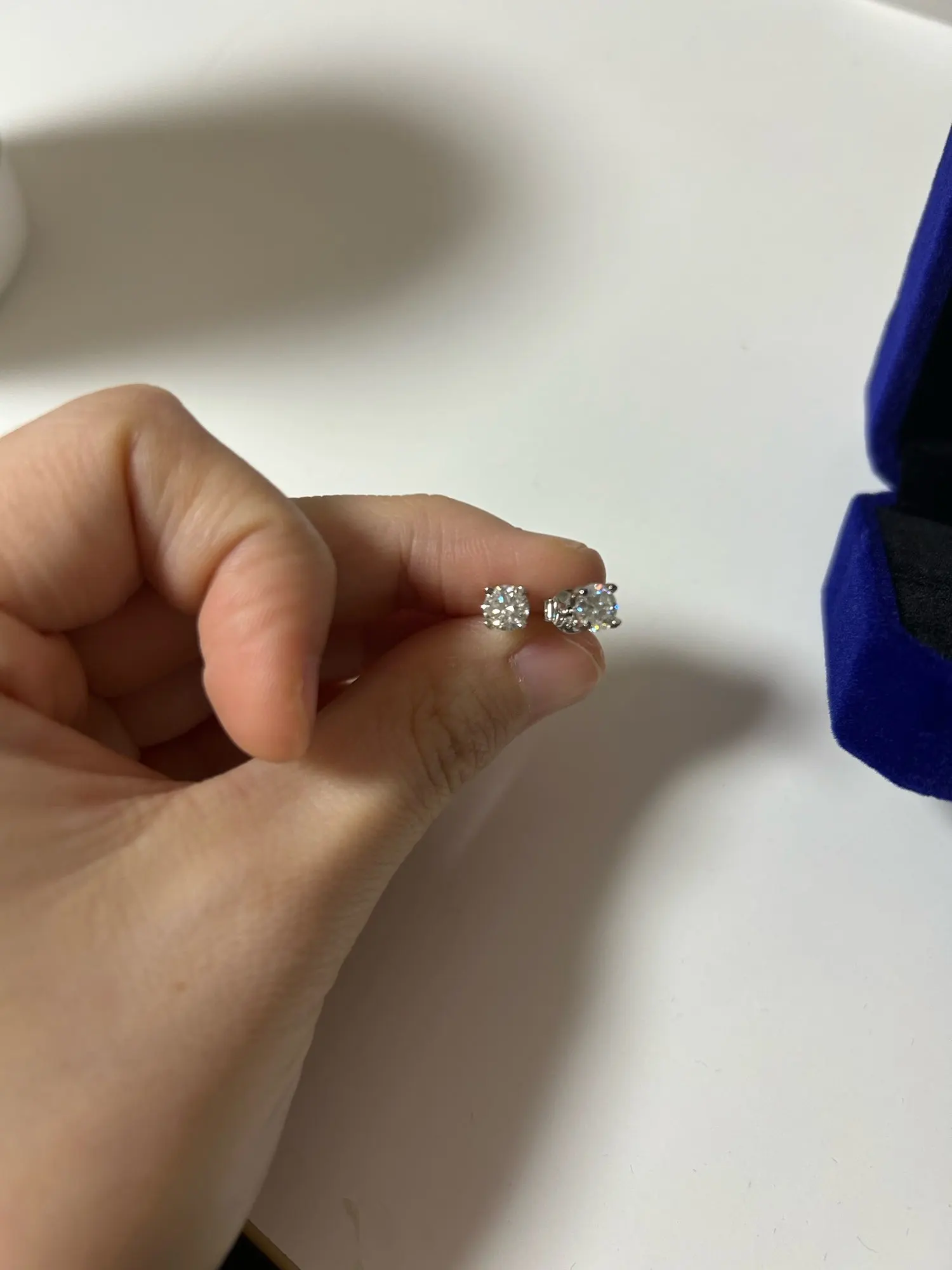 Moissanite Ear Stud Earrings photo review