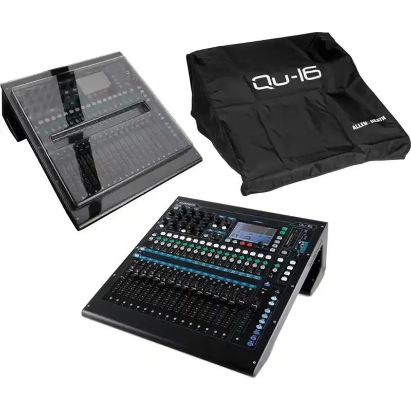 

100% оригинальный новый набор цифрового миксера Allen & Heath Qu 16 с пылезащитной крышкой и Decksaver AK