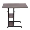 C-Shaped Side Table Adjustable, Height Adjustable C Table with Wheels and Storage Shelves for Couch Bed Recliner Density Board 5