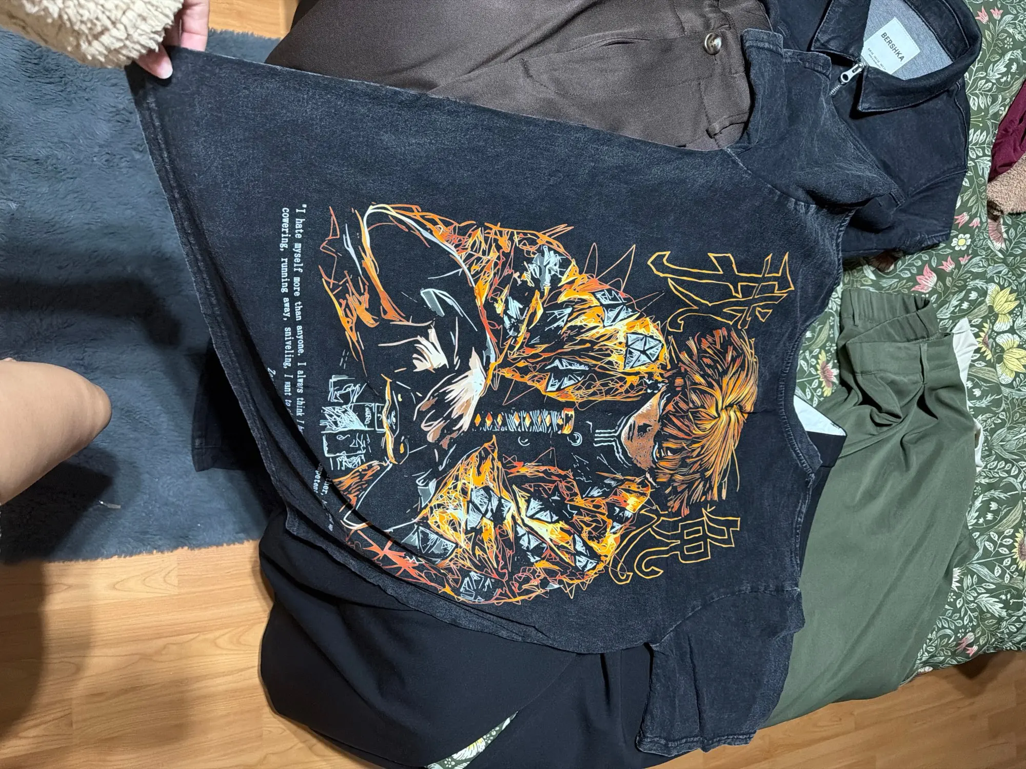 Demon Slayer Gym T-Shirt – Oversized Anime Training Tee (Various Designs)