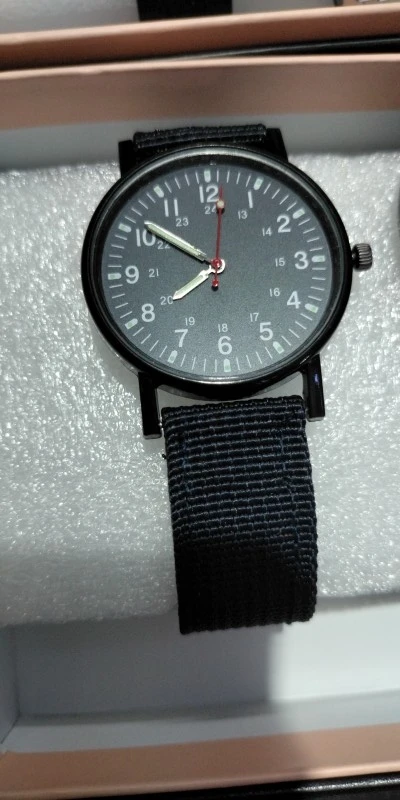 Marca de luxo quartzo relógio masculino, ponteiros luminosos, relógio masculino, mostrador grande, relógio de pulso impermeável, moda, 2023 photo review