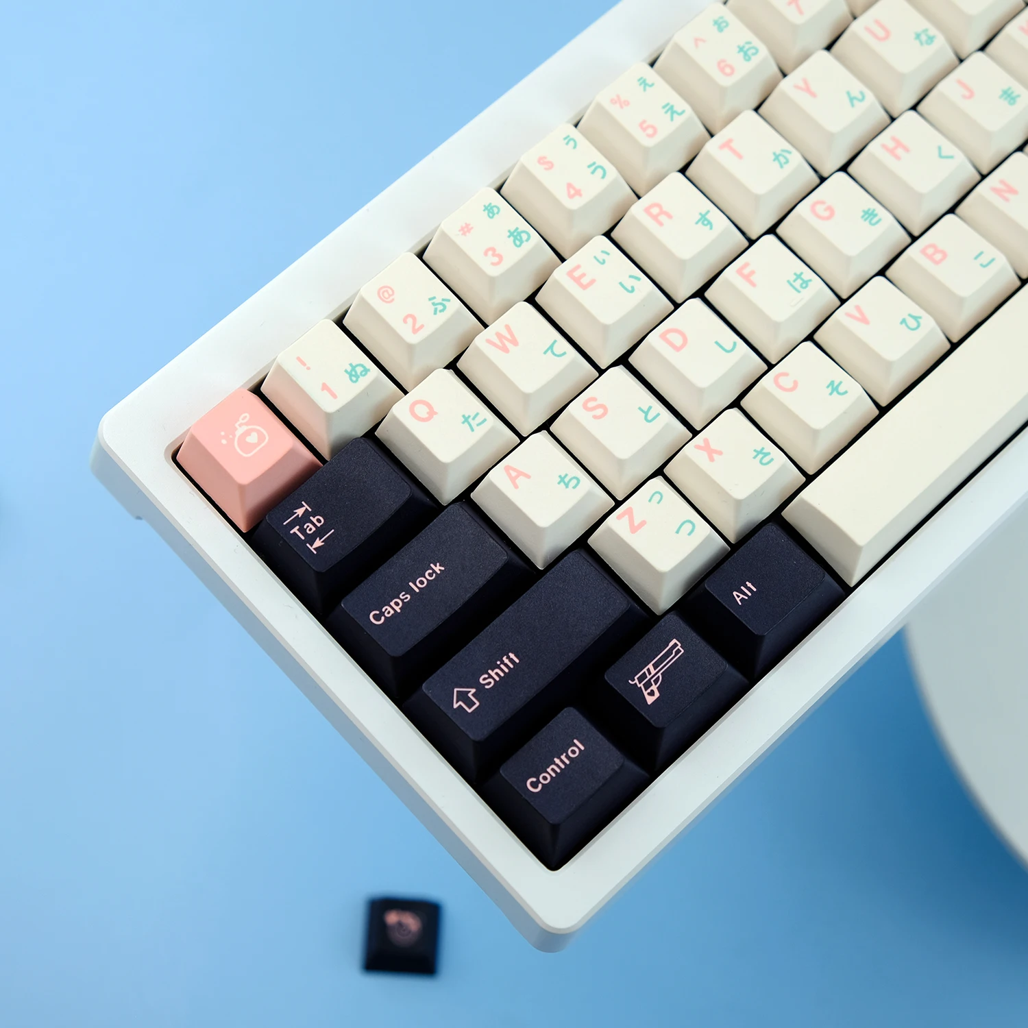 Chaves Gmk Matar Eve Keycaps Cereja Perfil Pbt Tintura Sublimação Teclado Mecânico para mx Switch com 6.25u 7u Spaceb 134 - Imagem 5