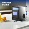 SIMZLIFE Nugget Ice Maker Countertop,43bs/24H,Self-Cleaning Pellet Ice Machine with Ice Scoop&Basket for Home/Kitchen/Party 5