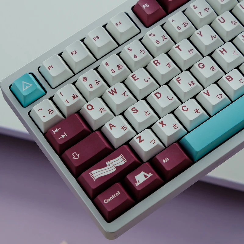 Chaves Gmk Yuru Keycaps Cereja Perfil Pbt Tintura Sublimação Teclado Mecânico para mx Switch com 1.75u 2u Shift 150 - Imagem 6