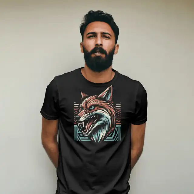 Camiseta Masculina Algodão Lobo Ferroz Design DTF do P ao EXG/G1