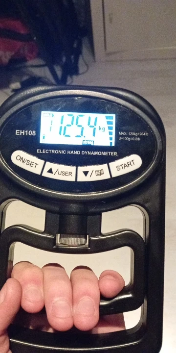 Grip Strength Tester 265Lbs/120Kg Digital Hand Dynamometer photo review