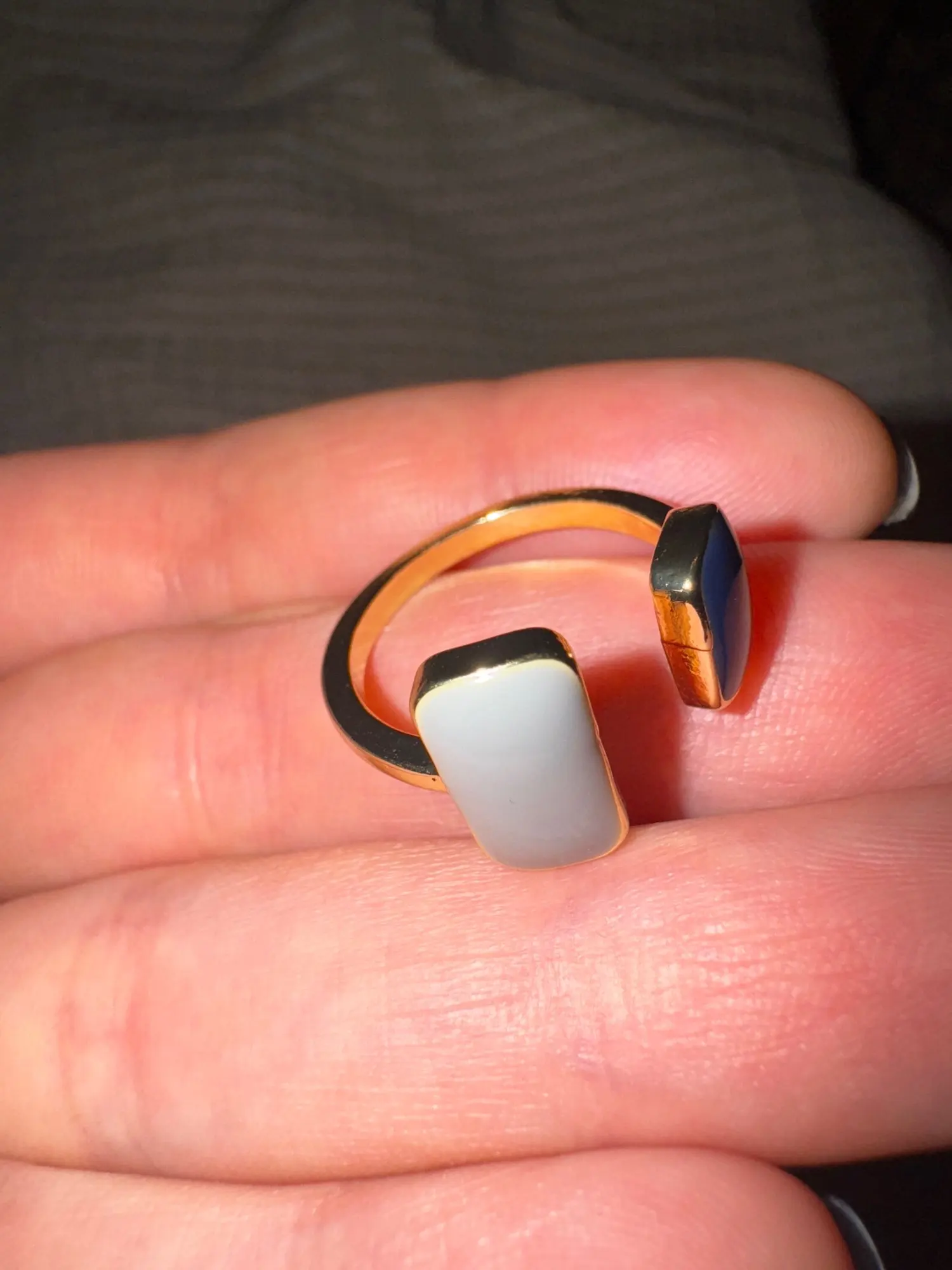 Adjustable Colorful Drip Glaze Ring photo review