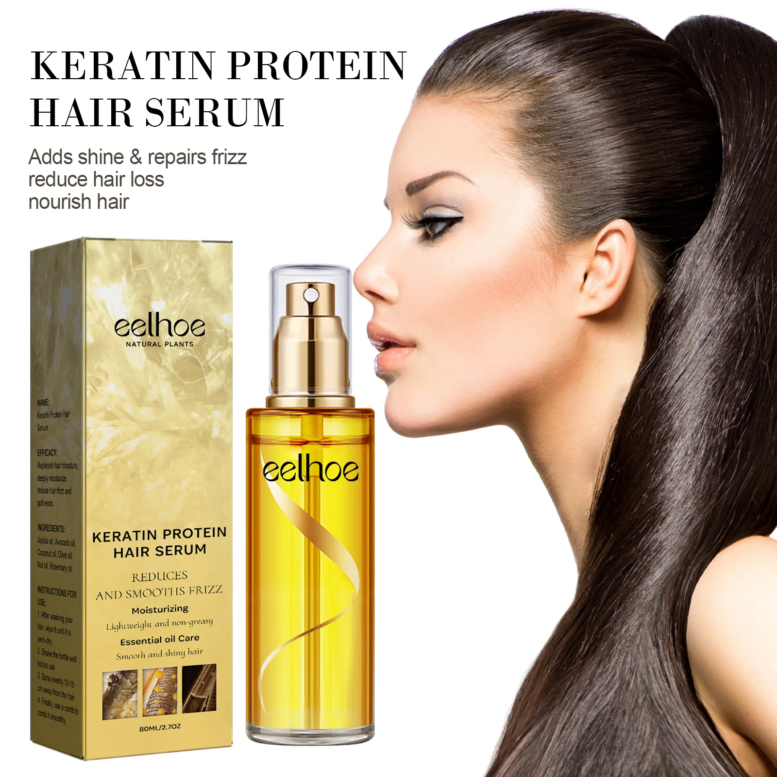 Natural Hair Growth Keratin Spray