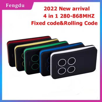 Universal Multifrequency Garage Remote Gate Remote Control 280-868MHZ 4 in 1 For all Fixed code and parts of Rolling Code 1