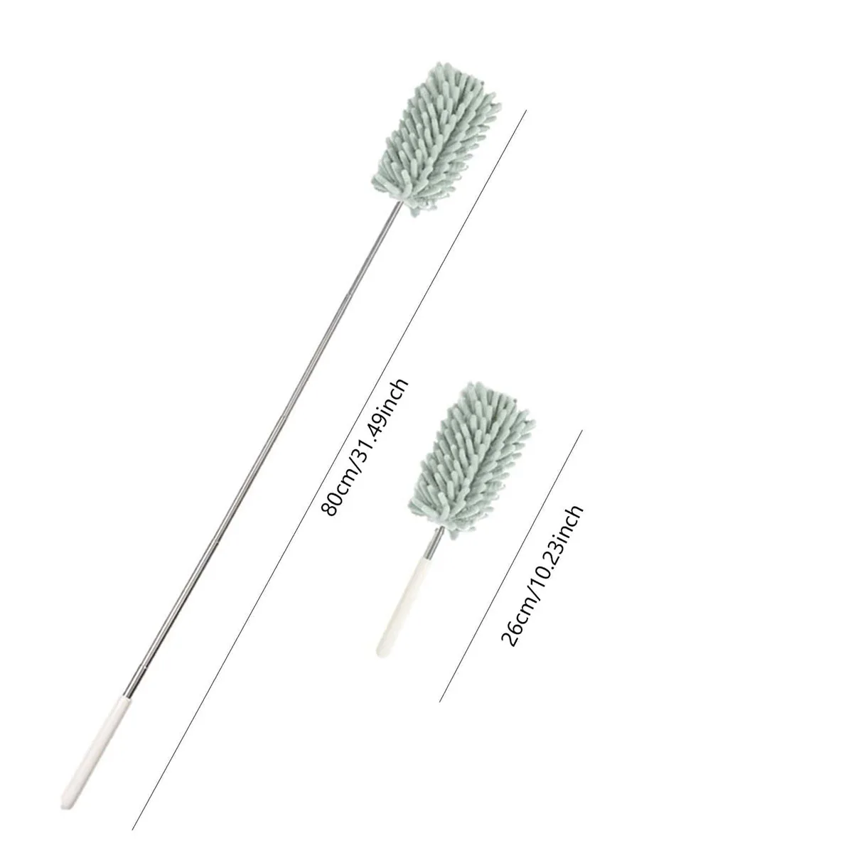 Feather Duster Extendable Handle Telescopic Dust Brush Cobweb Brush Catcher Mites Gap Dust Car Home Cleaning Tools 1pc