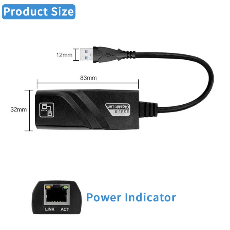 Adaptateur USB 3.0 vers Ethernet, XRR USB 3.0 vers RJ45 10/100/1000/2500  Gigabit Ethernet LAN Adaptateur, LAN Réseau Adaptateur Compatible avec  Windows 10,8.1, 8,7, Vista, XP Mac OS 10.8-10.15 : : Informatique