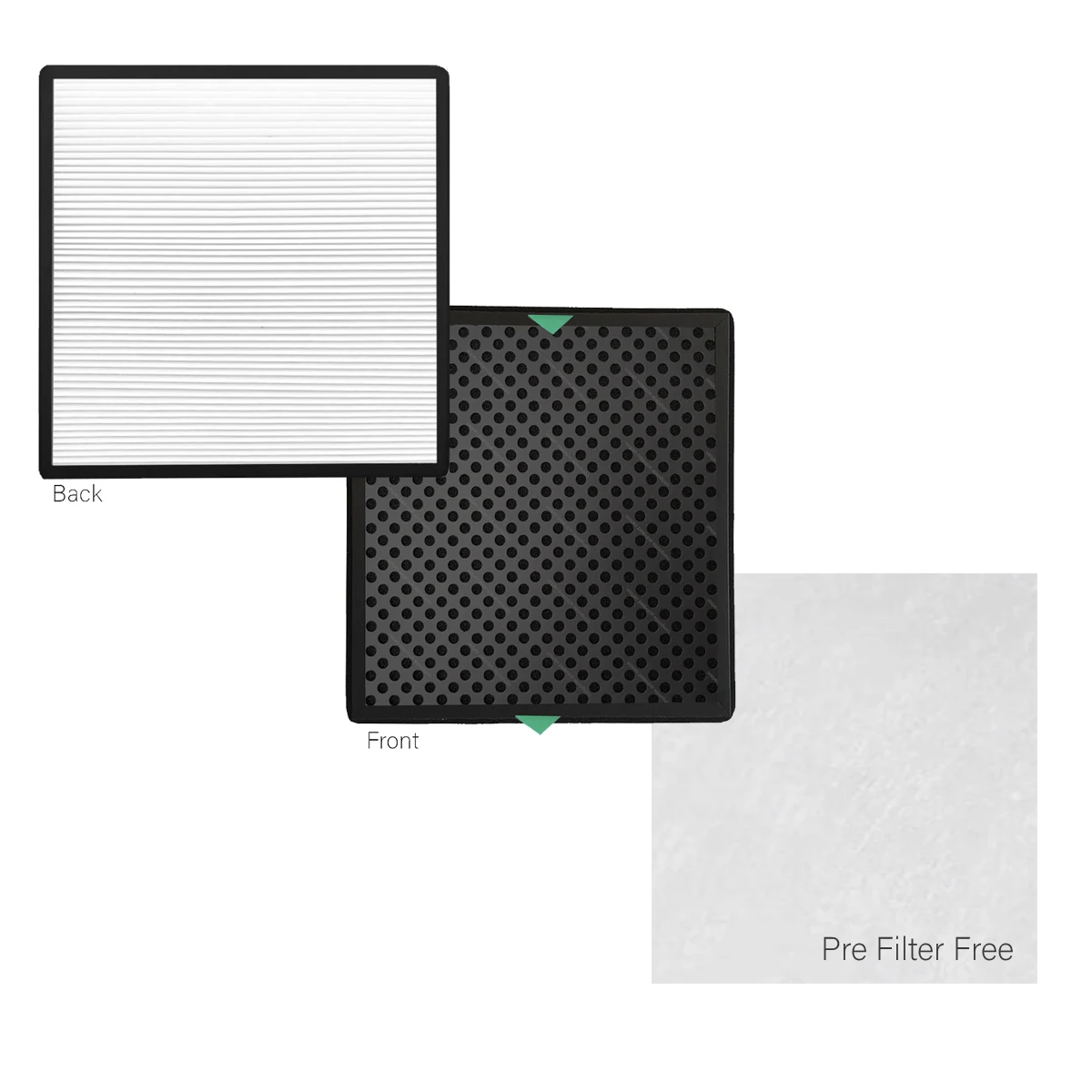 Zibro A40 Compatibile Hepa Carbon Combinato + Prefiltro