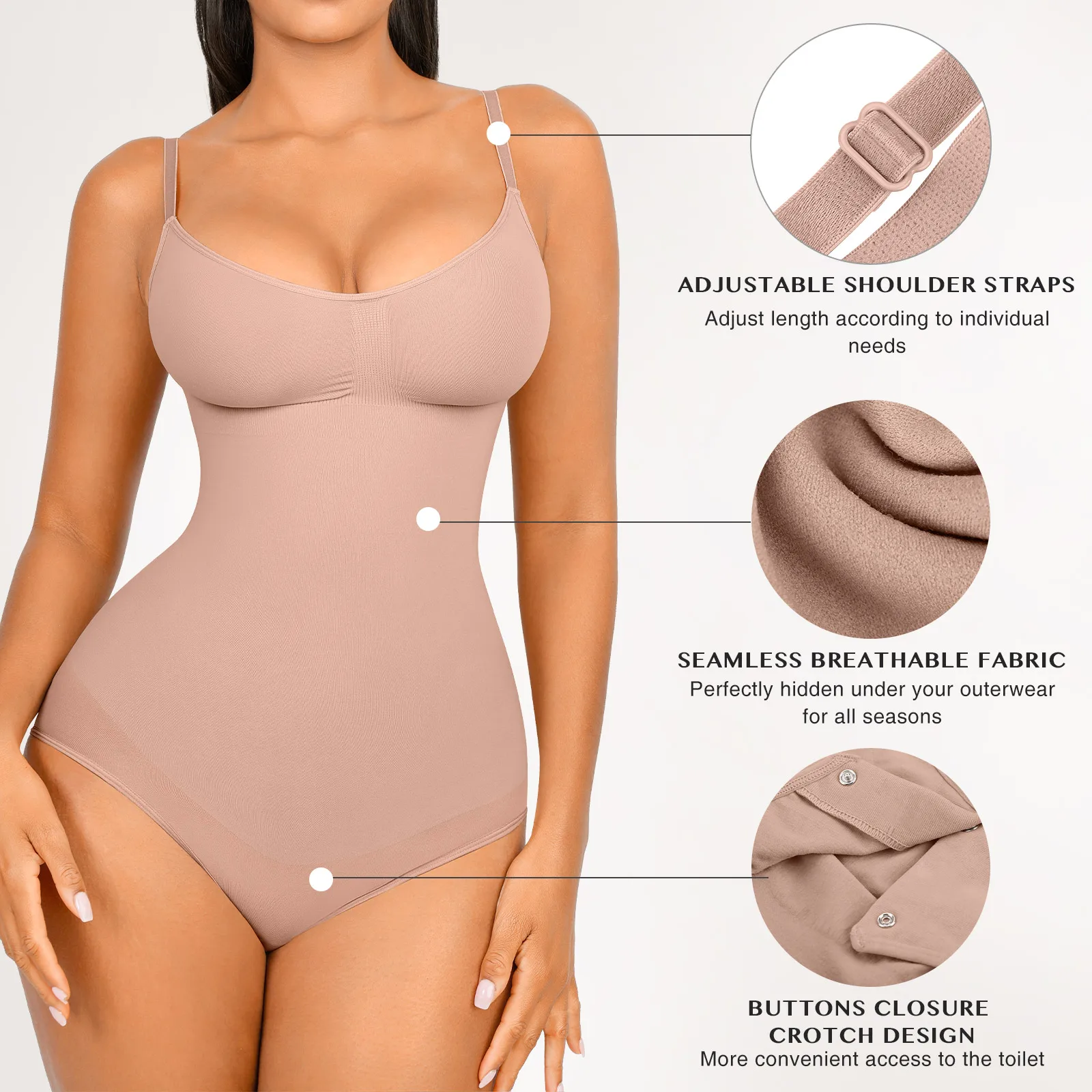 Bodysuit Shapewear Snatch Waist women body shaper