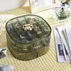 3-Tier Clear Stackable Earring Organizer - Jewelry Display Case with Lid for Rings/Necklaces (Green Compact Storage Box) 5