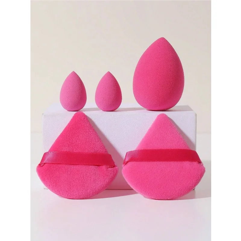 5PCS Makeup Sponge,Suitable for Cream Powder Concealer, Loose Powder makeup applicator Makeup Puff Set 4