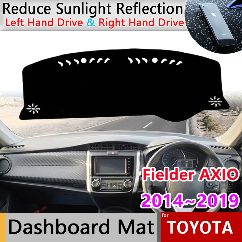 Dashboard Cover Board Mat Carpet Rug For Toyota Corolla Fielder Axio