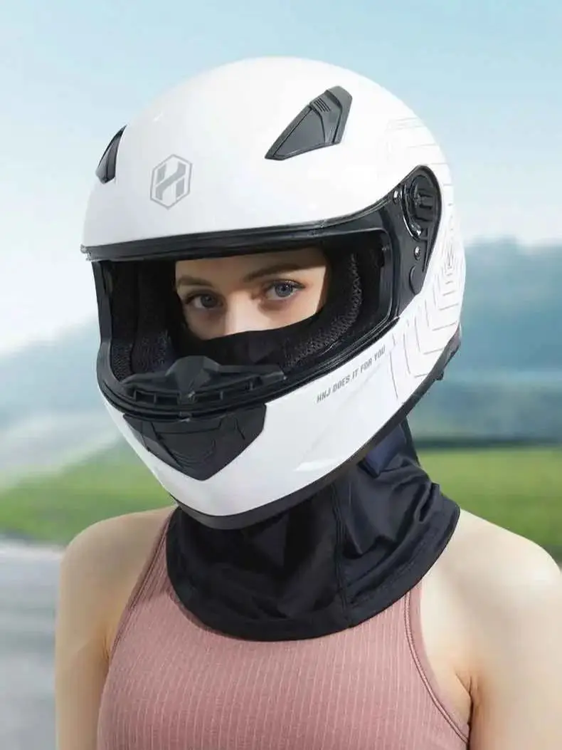 Enhanced Sun Protection Full Face Breathable Ice Silk Cycling Hood