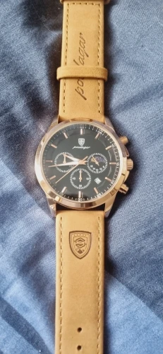 Poedagar relógio de quartzo masculino luxo esportes à prova dwaterproof água cronógrafo luminoso data homem relógio de pulso negócios couro relógios masculinos photo review