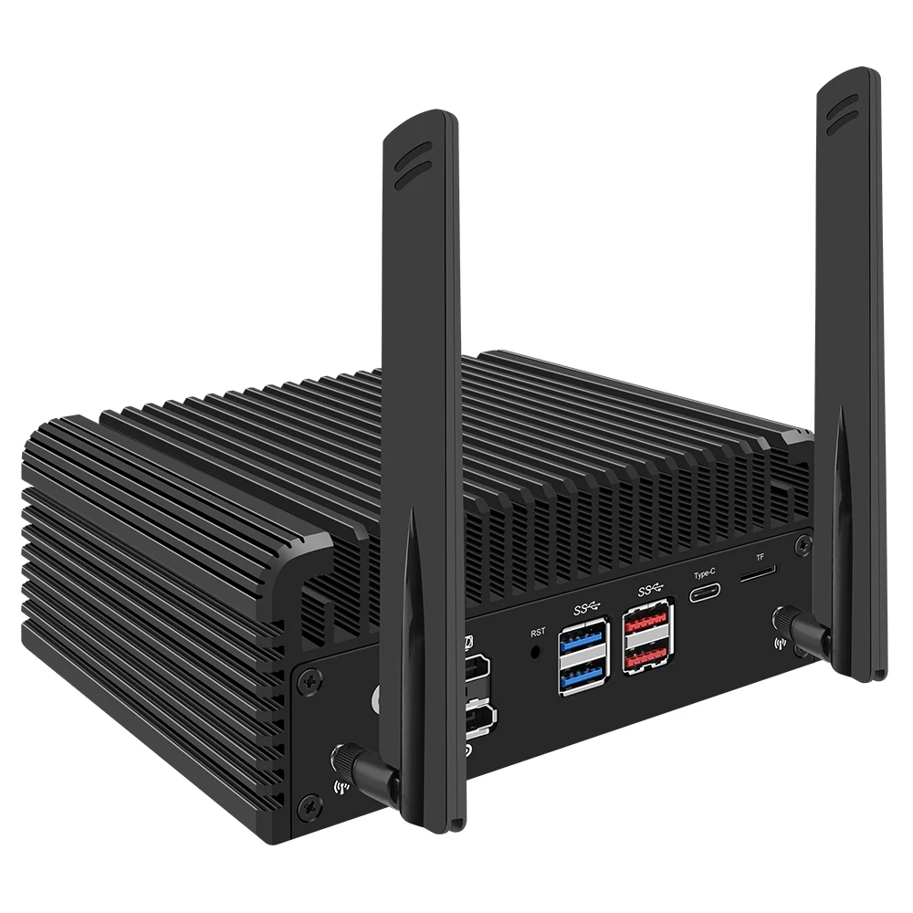 X4C Micro Firewall Appliance 4 Intel I226-V 2.5GbE NIC Ports Fanless Mini Computer Intel N100 i3 N305 Quad Core, AES-NI DDR5 RAM