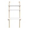 3-tier Wall Mounted Desk, Wall Mount Computer Writing Table, Wall Organizer  Iron, Eco-board for Homes, Student Dormitories 5