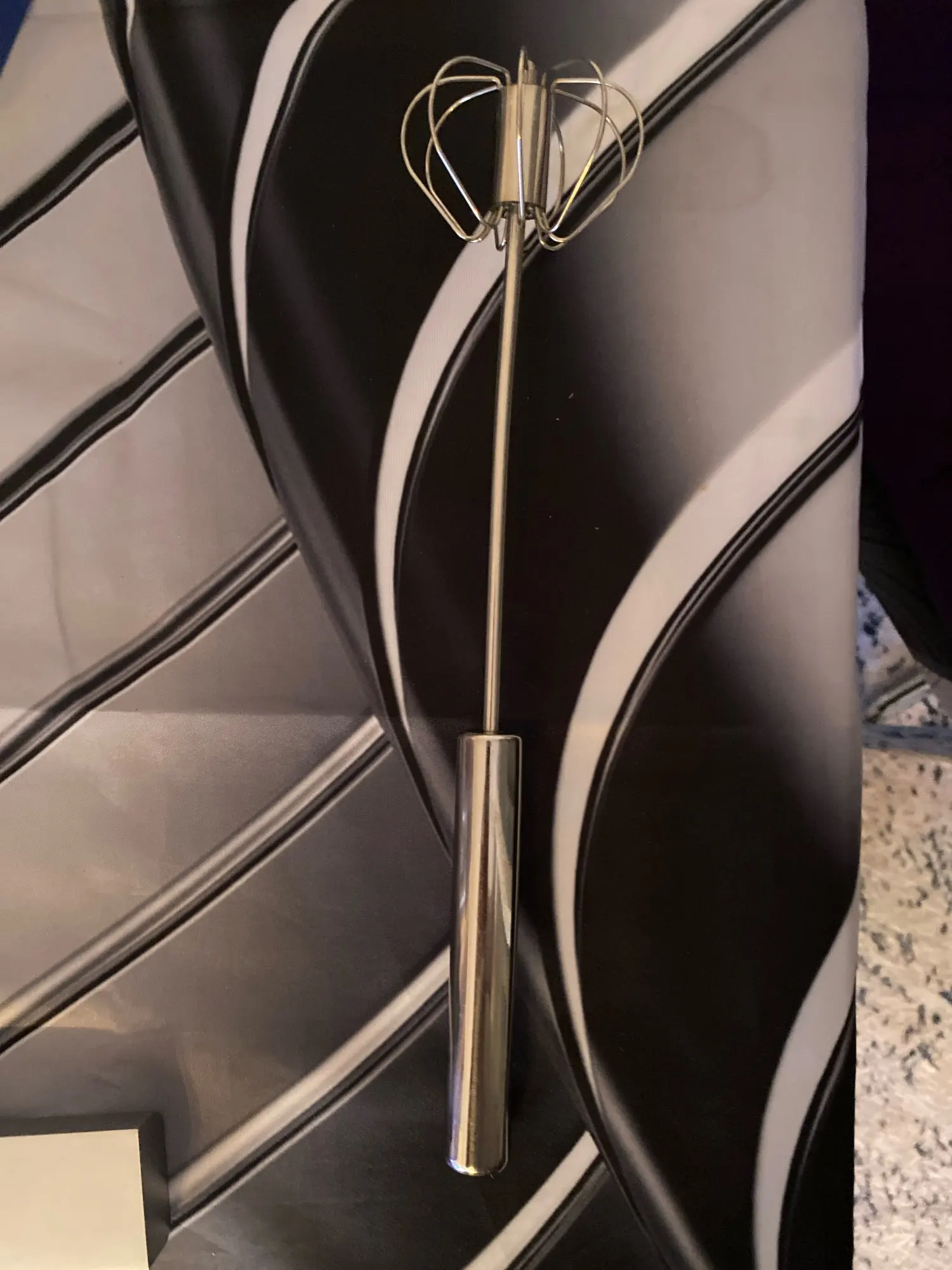 Stainless Steel Rotary Whisk Semi-Automatic Mixer Manual Whisk Household Cream Eggs Baking Gadgets photo review