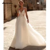 Lakshmigown Bohemain Wedding Dresses Customized Backless Spaghetti Straps For Women Marriage A-LINE Appliques Vestidos De Novia 3