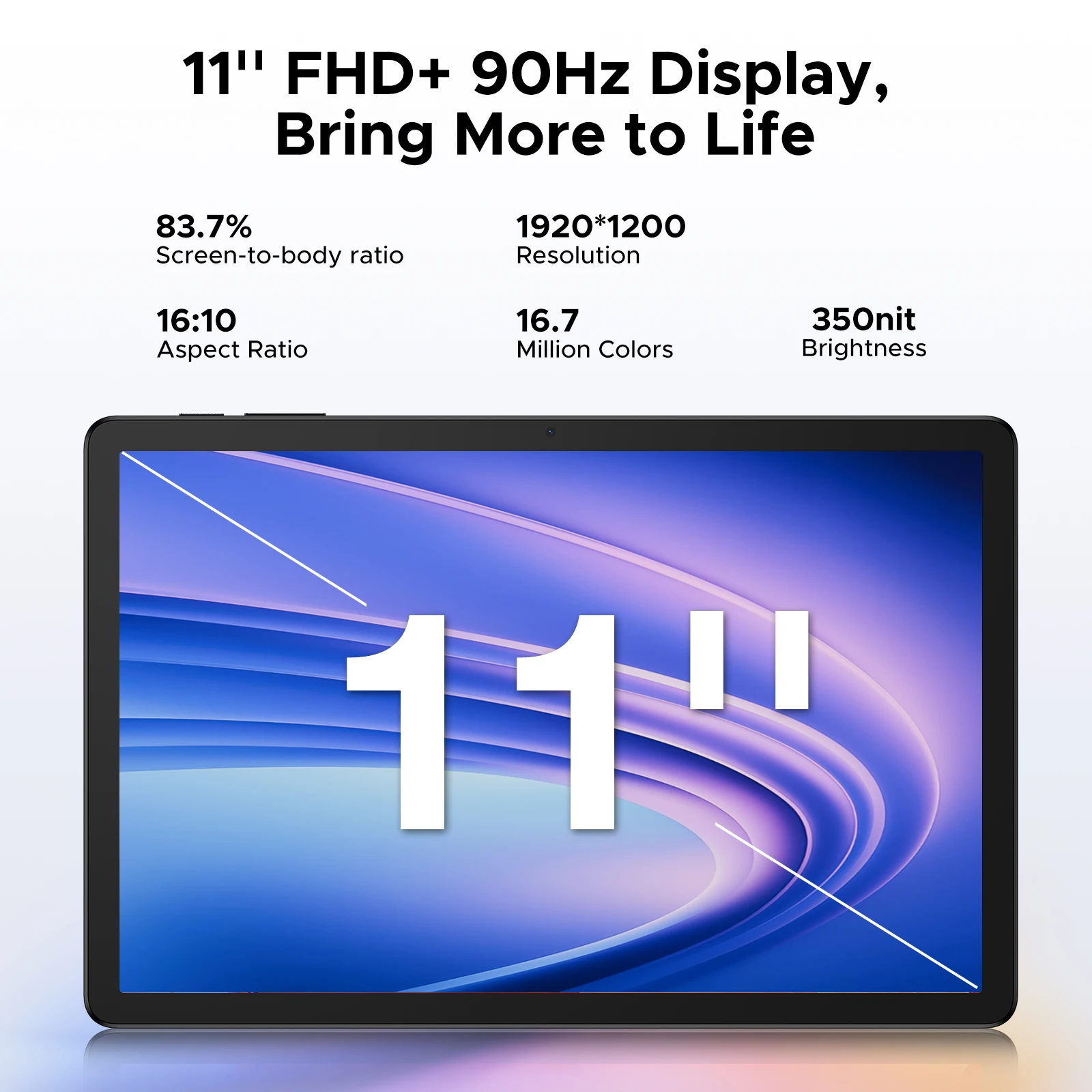 DOOGEE Tab G6+ Tablet 11 inch Android 16 Gemini Al FHD+ Display 8000mAh Battery 32GB+256GB Widevine L1 Dual Speakers Sim Pad PC 2