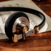 ROSESELSA Distant Mountain Headphone 40mm Diaphragm Driver Wired Classic Retro HIFI Headset Coaxial CNC Lambskin Headband 4